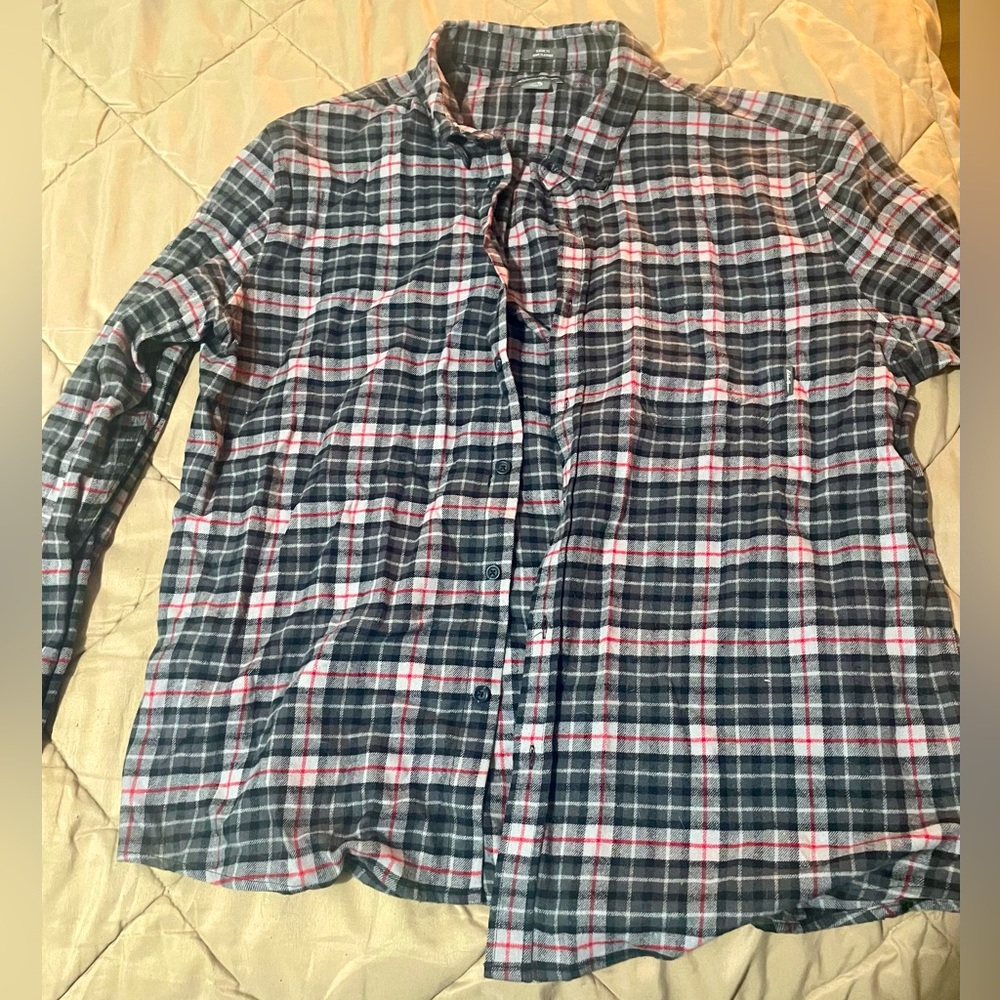 Men's Plaid Button-Up Shirt